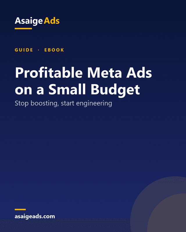 Profitable Meta Ads on a Small Budget — guide cover
